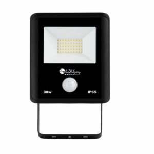PROYECTOR LED 30w 2550lm 120º 3000K IP65 C SENSOR NEGRO